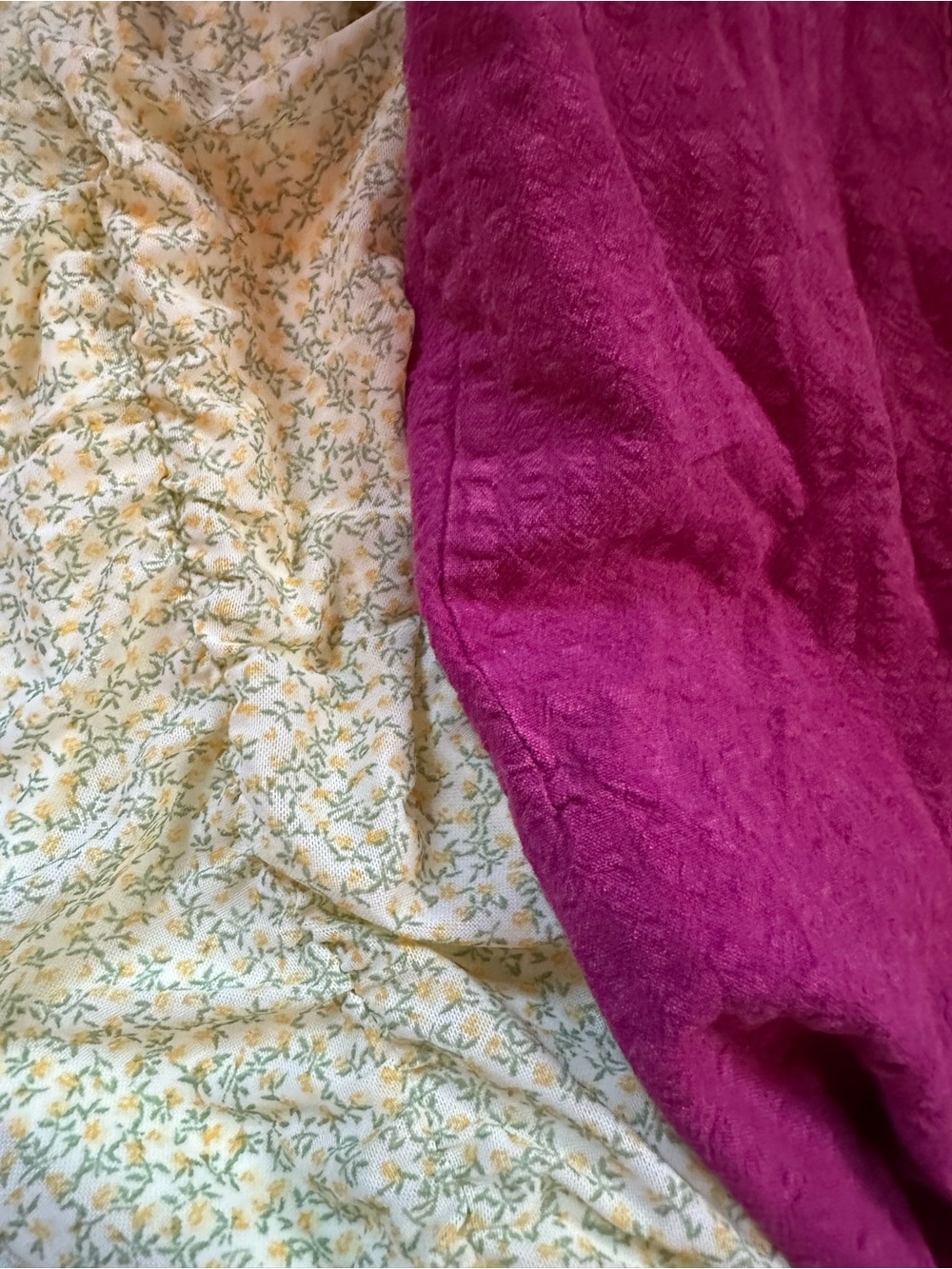 Mini Dress Bundle! Blush Yellow Ruched Mini Dress and Hot Pink Cinched Dress - Picture 4 of 7